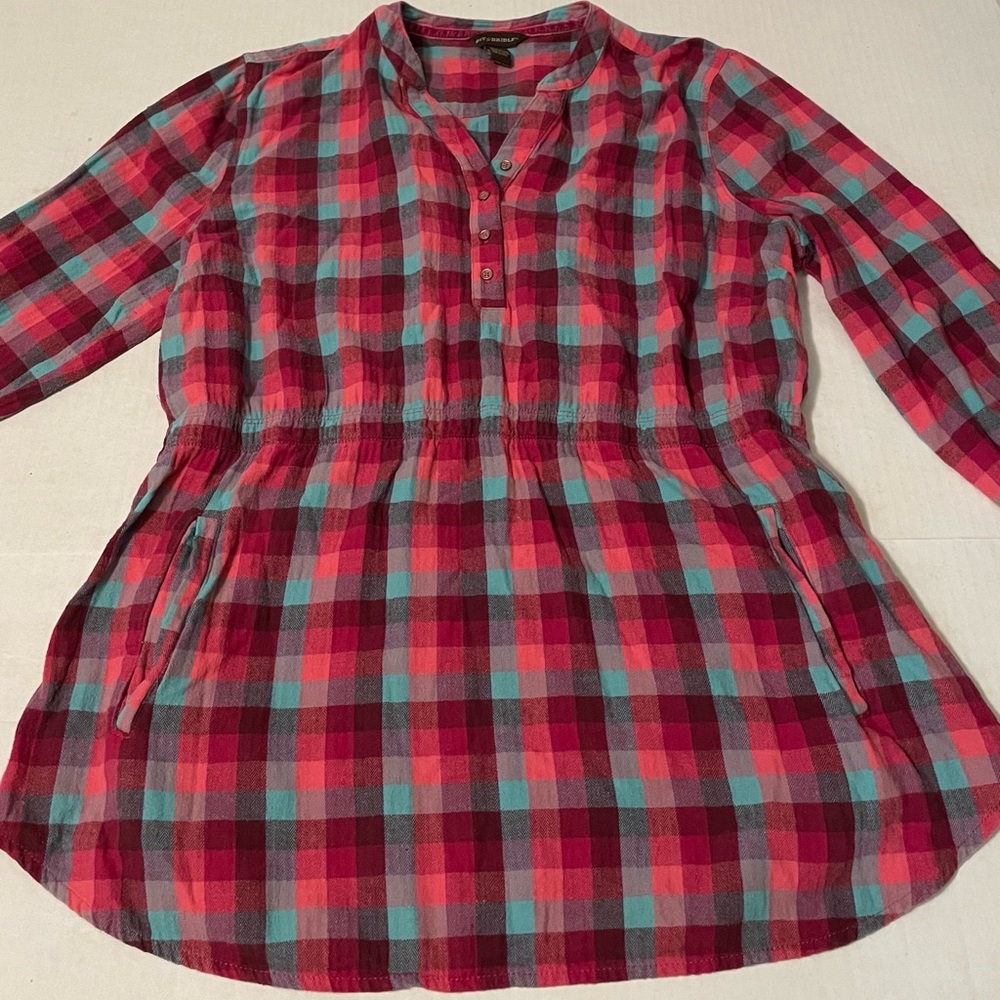 Bit & Bridle women’s flannel tunic shirt